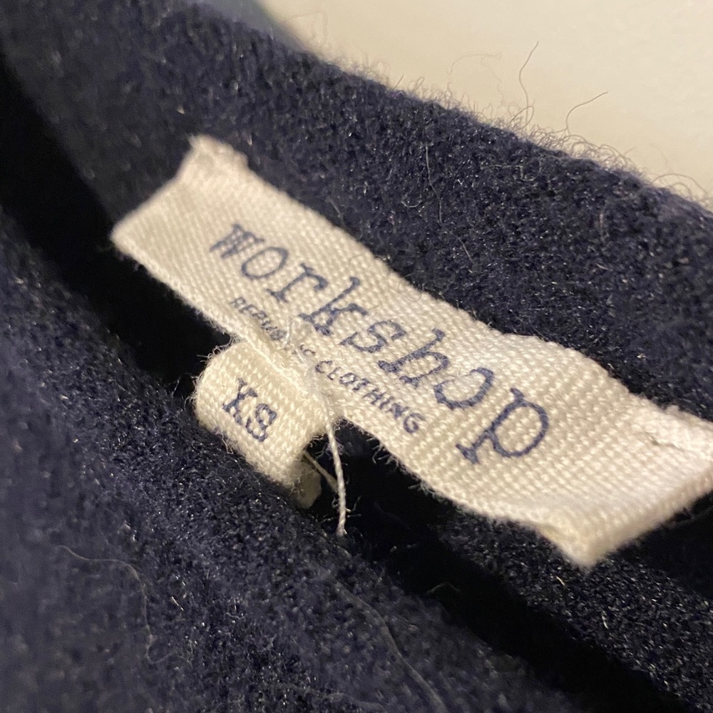 Workshop Republic Clothing Crew Neck Navy Sweater with Star NWOT XS - Picture 3 of 6
